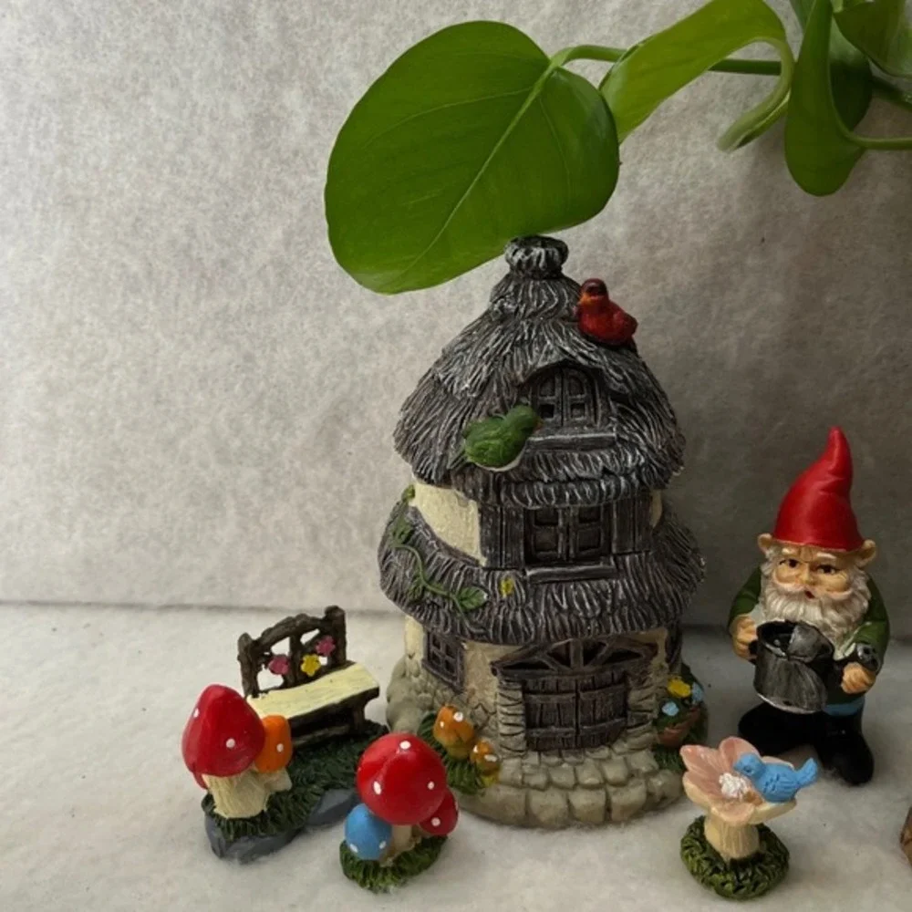 Unbranded 11pc Fairy Garden Gnome Set Multicolor Excellent Whimsical Decor - Picture 2 of 7